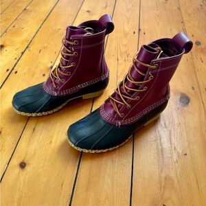 L.L. Bean Women's Winter Boots - Burgundy and Black